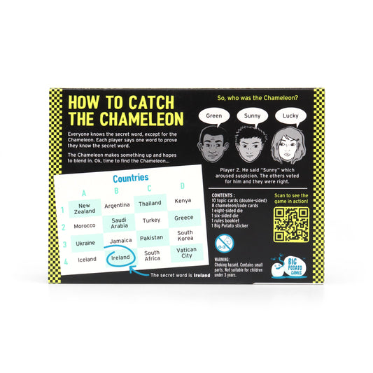 Award winning Spot the Imposter Game The Chameleon Travel