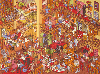 Riddle Pics- At the Library 101 books to find