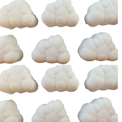 Handmade Rainbow Fluffy White Cloud 6 Colour Hidden Embed