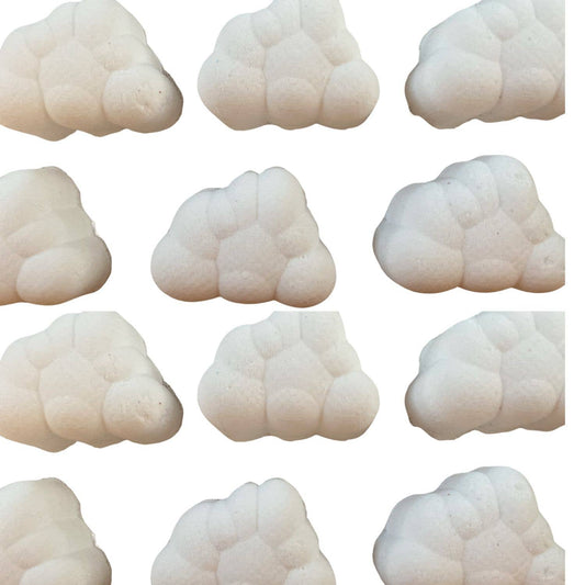 Handmade Rainbow Fluffy White Cloud 6 Colour Hidden Embed