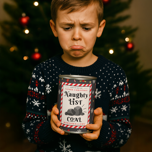 Naughty List Stocking Filler Christmas, Coal Marshmallows