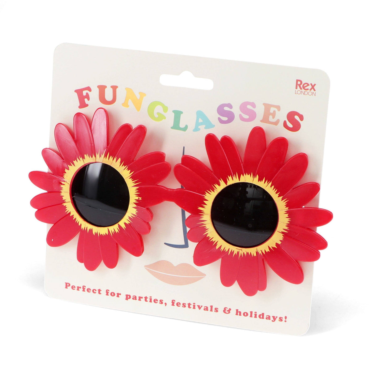 Funglasses - Red Sunflower Sunglasses