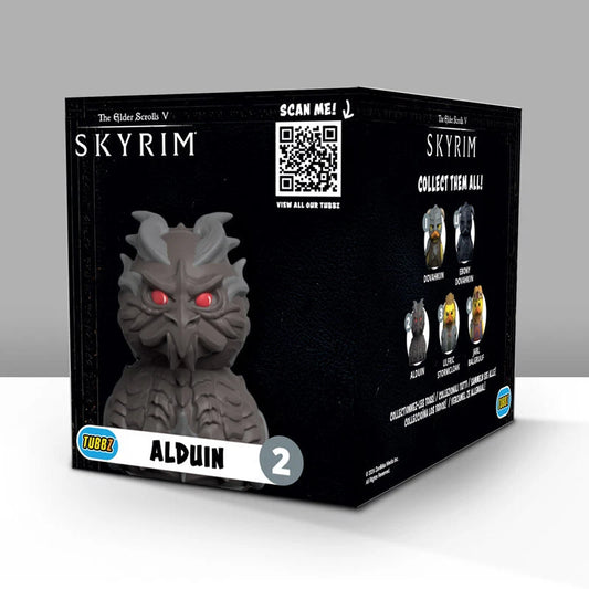 TUBBZ Skyrim Alduin Dragon Rubber Duck Figure - Bethesda 2019 BRAND NEW BOXED